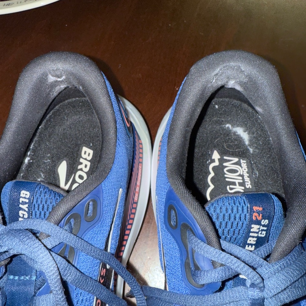 Brooks Navy Pink Athletic Sneakers Women's 9.5 Glycerin GTS 21 - Picture 3 of 9